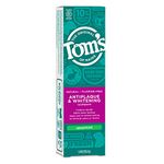 Tom's of Maine Natural Antiplaque and Whitening Fluoride Free Toothpaste, Spearmint, 5.5 Ounce