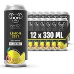 Lemon Zest Ice Tea by KAYTEA - Organic Certified - Low Calorie - Cold Brewed - Black Tea Infusion - Refreshingly Light - Recyclable Cans (Pack of 12 x 330mL)