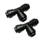 John Guest 12mm Push fit Equal tee **2 Pack**