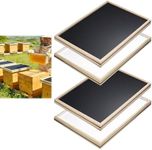 Chonway 4 Pack Universal Solar Fume Board for Bees 10-Frame & 8-Frame Fume Board for Beekeeping Supplies Bee Hive Tool Honey Harvesting Equipment for Practical Bee Keeping Starter Kit
