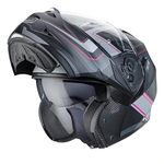 MOTORCYCLE CABERG DUKE II TOUR MATT BLACK PINK ANTH SILVER FLIP UP HELMET Motorbike Rider Adult Sports Racing Touring Sharp 5***** ECE 22.05 Approved Modular Helmet (Black Matt,S)