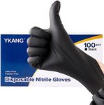 YKANG Nitrile Gloves,Black Disposab