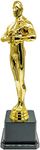 Deolven Gold Award Trophy,Men's Award Trophy 10 Inch Osicar Style Trophy Golden Trophy Statues Plastic Trophies for Party Celebrations Award Ceremony Appreciation Gift