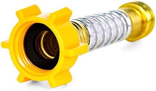Camco Flexible Hose Protector-Eliminates Hose Crimping and Straining at Faucets and Water Connections, Creates Hose Flexibility (22703) - 22703-A , Yellow