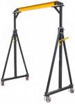 Adjustable Portable Shop Crane – 2 Ton (4400 lbs) Heavy Duty Hoist, Height Range 97"–141", Steel Frame for Factories, Construction Sites, Warehouses, Auto Repair – Specs: 2T