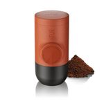 WACACO Portable Coffee Maker for Outdoor Compatible Ground Coffee, Manually Operated Espresso Maker, Espresso Machine Coffee On The Go, Ultra-Small (Copper Clay)