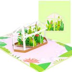 PopLife Greenhouse Garden 3D Pop Up Card - Mother's Day, Valentine's Day Gift, Surprise for a Gardener - Perfect for Plant Lovers, for Mom, Sister, Wife, Daughter, Friend, Grandma