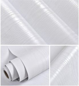 Abyssaly White Wood Paper Decorative Self-Adhesive Film for Furniture Real Wood Tactile Easy to Clean Perfectly Covers The Surface Without Passing Through The Primary Colors 11.8" X 78.7"