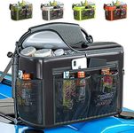 Skywin Kayak Cooler Behind Seat - Waterproof Kayak Seat Back Cooler for Kayaks - Compatible with Lawn-Chair Style Seats, Kayak Accessories Stores Drinks and Keeps Them Cool All Day Kayaking (Black)