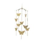 Crane Baby Mobile for Crib, Butterfly Nursery Décor for Boys and Girls, Ceiling Hanging, 6" x 6" X 36"