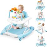 Boyro Baby 5 in 1 Foldable Baby Walkers for Boys Girls Infant 6-12 Months