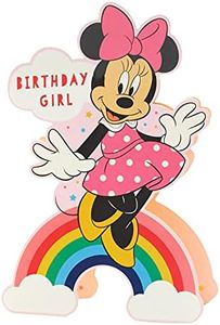 UK Greetings Disney Minnie Mouse Birthday Card - Minnie Mouse Birthday Card - Minnie Mouse Birthday Girl Card - Birthday Card for Her