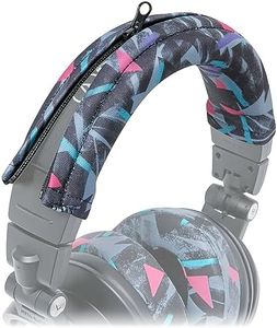 WC BandZ V2 Protective Headband Cover for Audio Technica ATH M Series Headphones - Machine Washable, No More Flaking Leather - Compatible with M50X / M50XBT / M50 / M40X & More | (90's Black)