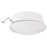 Sunlite 88671-SU LED Mushroom Porcelain Socket Fixture, 10 Watts (60W Equivalent), Medium Base (E26), 700 Lumen, ETL Listed, White Finish, 40K Cool White