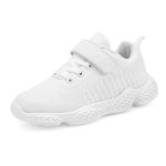 Piup Girls Trainers Child White Breathable Sneakers Boys Running Shoes Size 13