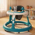 StarAndDaisy 360 Baby Walker 9+ Months/Baby Walkers for 6-18 Month Baby Boy Girl with 7 Level Height Adjustment Walker for Kids Boy and Girl with Switchable Food & Musical Toy Tray - Blue