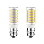 8206232A 5W Appliance LED Bulb - E17 5/8" Base - Microwave Exterior Light Bulb - Compatible with Whirlpool GE Kenmore LG - for Stove, Sewing Machine (Cool White - 2 Piece)