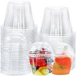 Clear Plastic Cups with Lids,6 oz-5