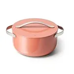 Caraway Nonstick Ceramic Dutch Oven Pot with Lid (6.5 qt, 10.5") - Non Toxic, PTFE & PFOA Free - Oven Safe & Compatible with All Stovetops (Gas, Electric & Induction) - Perracotta