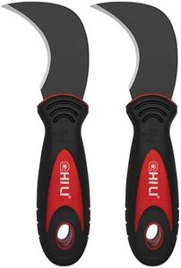 CHILI Tools Flooring Linoleum Knife with SK-5 Hardened Carbon Steel Blade and Soft Non-Sticky Rubber Handle for Cutting Carpet, Vinyl Flooring, Linoleum, Wallpaper, Made In Taiwan (2PCS)