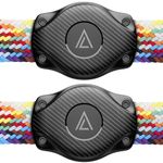 AirTag Strap Mount | Airtag Holder Carbon Fiber case（2 Pack）Waterproof & Discreet Compatible with Apple AirTag | for Backpacks, Bags & Camera Straps Hidden丨Citymore
