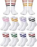Halfchet 8 Pairs Kids Stripe Socks 