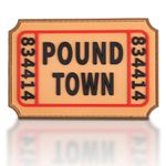 Ticket to Pound Town PVC Patch Moral Patch, Tactical Military Morale Hook and Loop Patch, Tactical Patch Gear for Backpack, Bag, Coat, Dog Harness, Vest, Hat and Helmet, Funny 3D Rubber Patch