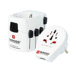 SKROSS - 1.302539 - Mundo Pro 2 in 1 - Worldwide Universal Travel Adapter - Voltage and Power: 100 V–700 W / 250 V–1750 W - 2.4 A USB socket - Protection against electric shock