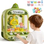 Dinosaur Claw Machine for Kids,Mini Claw Machines 3 4 5 6 Year Old Girl Gift,Electronic Claw Game Toys for 3 4 5 6 Year Old Girls Boys,Birthday Gifts for 3 4 5 6 Year Old Girl Boys