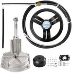 BBH New Outboard Steering System Mechanical Boat Rotary Steering Kit,14 Feet Outboard Steering Cable,Turbine Steering System (New-14 Feet)