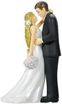 Amscan Bride & Groom with Bouquet Cake Topper | Wedding and Engagement Party, 4.5'