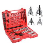 Gear Puller Set, Neilsen Gear Hub Pulley Puller Bearing Separator Internal External 2 and 3 Jaw 3" 4" 6" 8"Bearing Puller Tool Kit for Pulley Gear Bearing Flywheel Removal Heavy Duty Pulley Puller