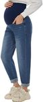 POSHGLAM Women's Maternity Jeans Ov