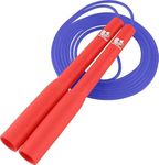 Buddy Lee Magic Speed Pro Fitness Jump Rope - Red/Blue | Ergonomically Designed Long Handles| Flower Cup Adjustment System| Endorsed by Jump Rope Champions | A Perfect Choice For Kids & Adults