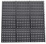 Yesland Anti-Fatigue Rubber Matting, 36 x 36 x 1/2 Inches, Black Dura Chef Anti-Slip Rubber Kitchen Mat/Restaurant Bar Floor Mat/Bath Mat for Wet Areas Garage Garden Use