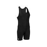 Great Call Athletics | Premium Wrestling Singlet | Mens Adult Solid Color Spandex Lycra Boys Youth Uniform | Wrestlers Choice, Black, X-Small