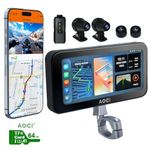 C6 PRO Motorcycle Dash Cam Front and Rear, Motorcycle CarPlay, 4K 1080P Dual Dash Motorbike Camera with Apple CarPlay and Android Auto, GPS & Emergency Lock, 140° Wide Angle, IP67 Waterproof