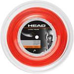 HEAD Lynx Tour 200m Reel Tennis String, Orange, 16