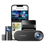 DDPAI 4K Car Dash Cam Front and Rear 2160P+1080P Dashcam Built-in 32G eMMC Voice Control ADAS 5G WiFi GPS G-Sensor with APP Control Night Vision 24 Hours Parking Monitor Support 512GB TF Card, N5 Dual