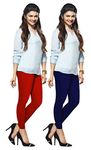 Lux Lyra Ankle Length Leggings, Pack of 2