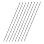 TOP-VIGOR 8Pcs 5mm x 450mm 304 Stainless Steel Round Rods, Metal Solid Round Shaft Rods Lathe Bar Stock for DIY Crafts Car Helicopter Airplane Model