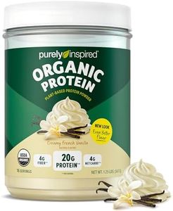 Purely Inspired Plant-Based Protein Powder for Men & Women, Creamy French Vanilla (16 Servings) - Vegan & Organic - 20g of Pea Protein Powder for Smoothies & Shakes - Dairy-Free, & Gluten-Free