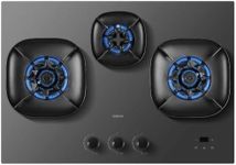 ROBAM 30" Built-in Gas Cooktop, 18000 BTU High Power From 3 Burners, Flame Failure Protection and Safety Timer for Home Kitchen, Tempered Glass with Easy-Clean Coating, NG/LPG (Matte Sliver)