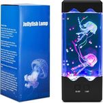 SUKIND Jellyfish Lamp, 7-Color Changing Light with 5 Levels Brightness Jellyfish Aquarium Fish lamp Home Decor, Children's Birthday Gift, Men's and Women's Holiday Gift, Christmas Gift （Black）