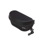 Kono Hard Shell Glasses Case Portable EVA Zipper Sunglasses Storage Bag with Belt Clip (Black)