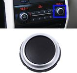 Goodithy Air Conditioning Knob Cover AC Climate Control Knob Temperature Adjustment Knob Switch Replacement for BMW 5 Series F10, 5GT F07, 6 Series F06, 7 Series F01 F02 X5 F15 X6 F16 (Without"AUTO")