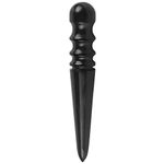 1PC Black Wood Leathercraft Edge Burnisher Leather Polished Grinding Tool Kit New(Thick Round Head)