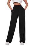 Leriya Fashion Trouser for Women | Trouser Pants for Women | Black Trouser for Women (Medium, Black)