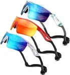 FEISEDY 3Pack Kids Teens Baseball Polarized Sunglasses Sports TR90 Frame Boys Girls Cycling B2454