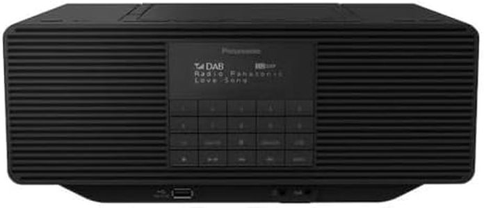 Panasonic Rx-D70Bteg-K Radio Digitale All-In-One con Fm, Dab+, Cd, USB, Aux, Bluetooth, Rds, Equalizzatore Preimpostato, Modalità Audio Bassi, Funzione Sveglia, Nero, Taglia Unica